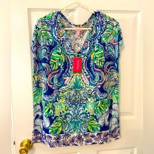 Brand new Lilly Pulitzer Hartwell Top in Hanging with Fronds!